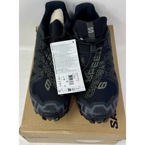 Salomon Men's Speedcross 6 GTX Trail Running Shoe Black ~ Size 12